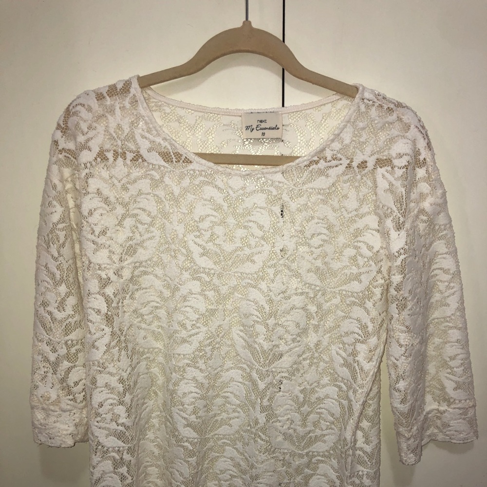 Lace see through shirt